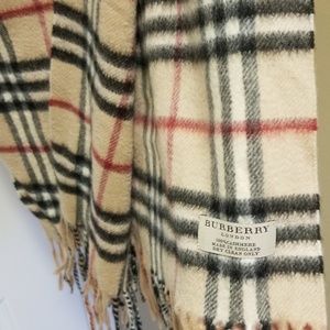 Genuine Burberry cashmere scarf